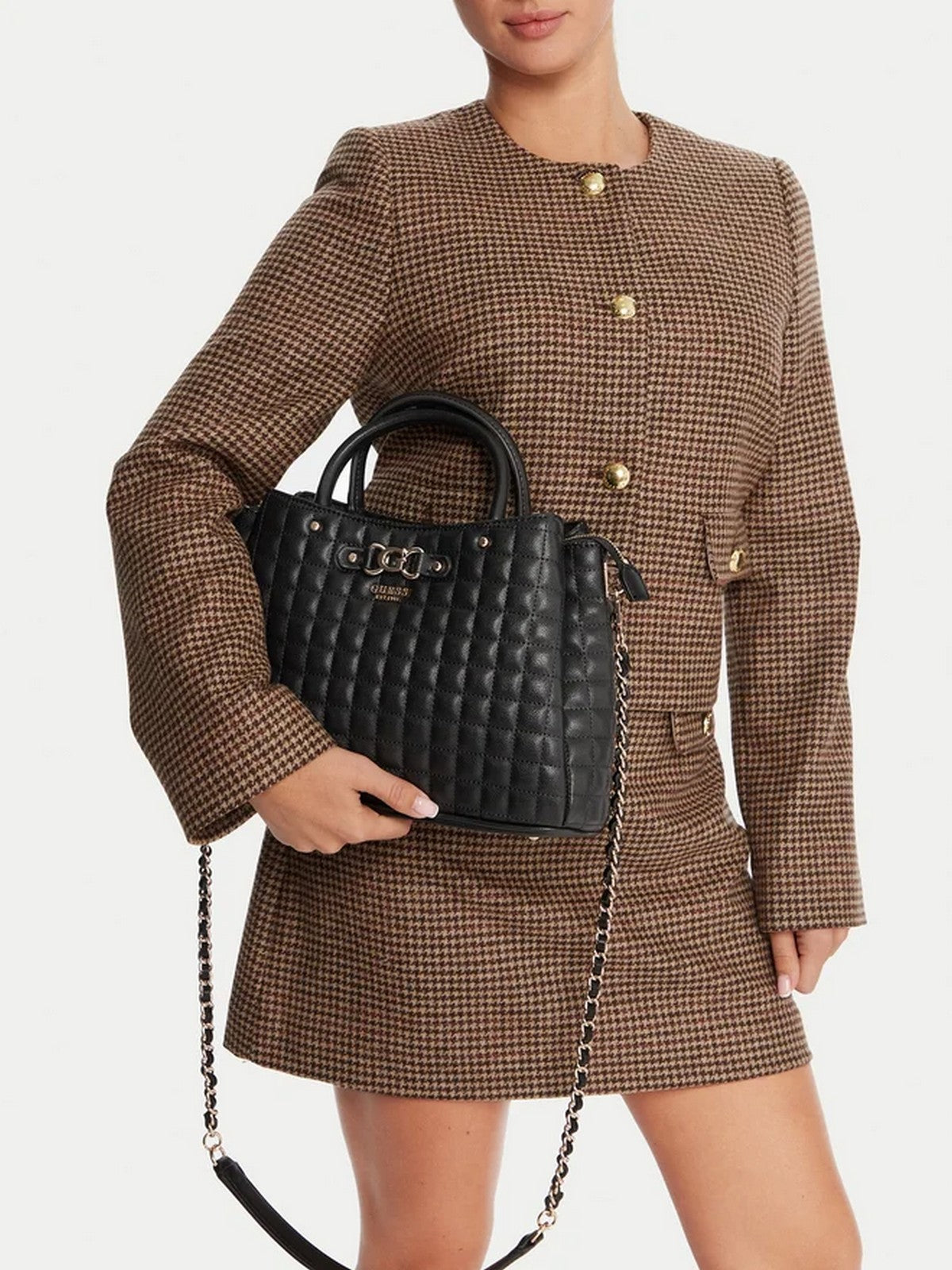 GUESS Borsa Donna NADIRA GIRLFRIEND SATCHEL HWQG84 24060 BLA BLACK