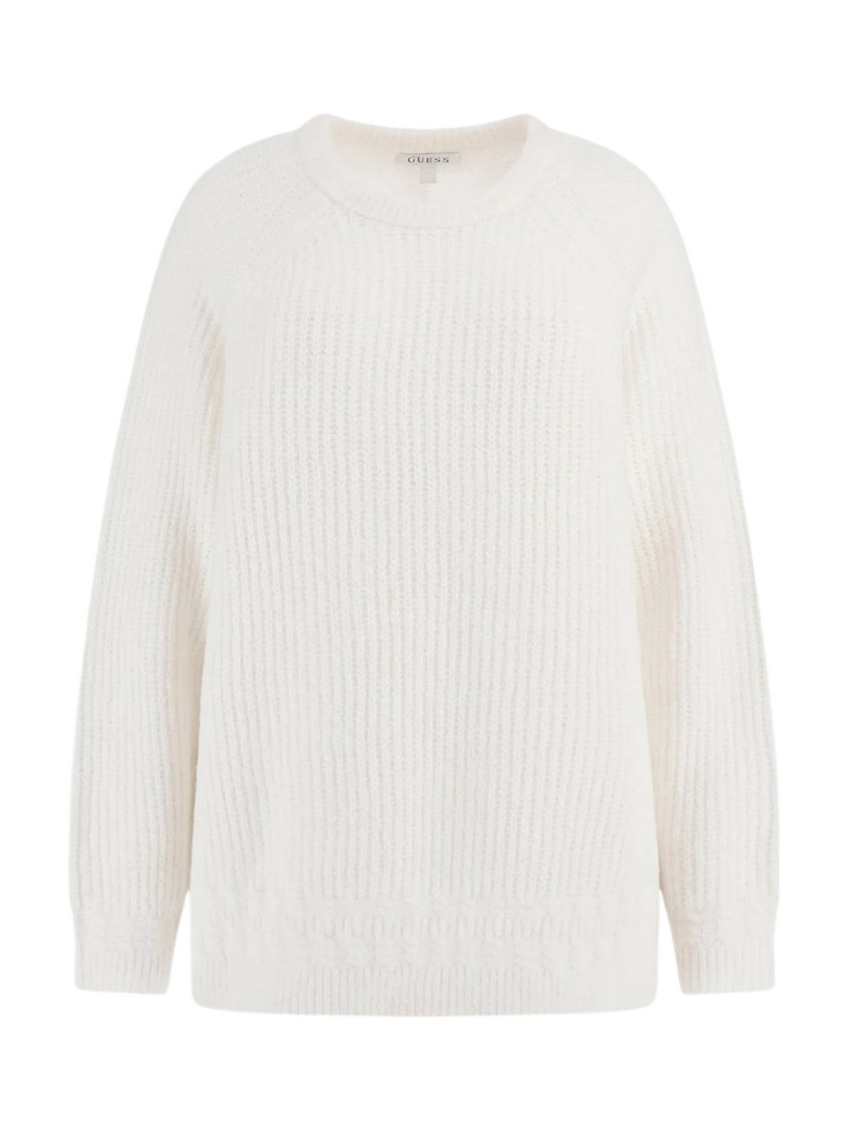 Guess Maglione Woman LS CN Cable Margot Swr W4BR0O Z3LG0 G1O6 White