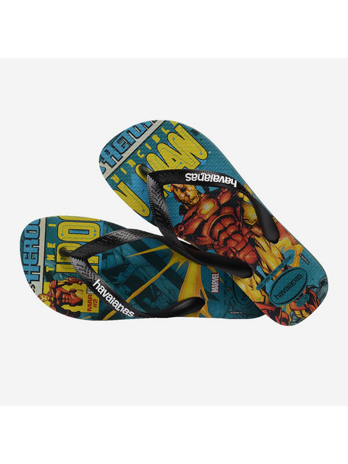 HAVAIANAS Infradito Uomo Hav. Top Marvel Classic 4147012.5266 Verde gioboutiqueweb