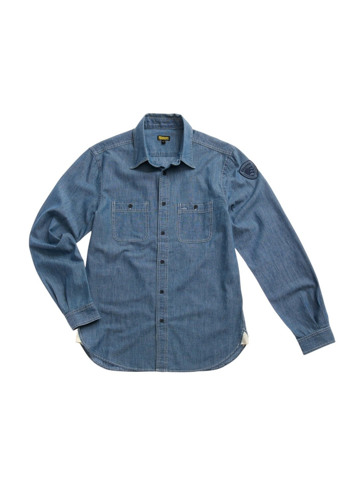 BLAUER Camicia Uomo VENDEN 25SBLUS01342 007136 D208 Blu gioboutiqueweb