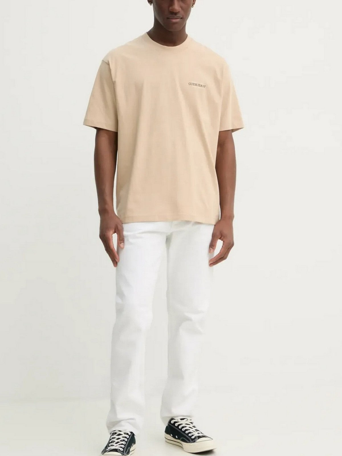 GUESS T-shirt Uomo GJ SS CN OS AMERICAN TRAD TEE M4BI75 K8FQ4 A117 SAFARI TAN