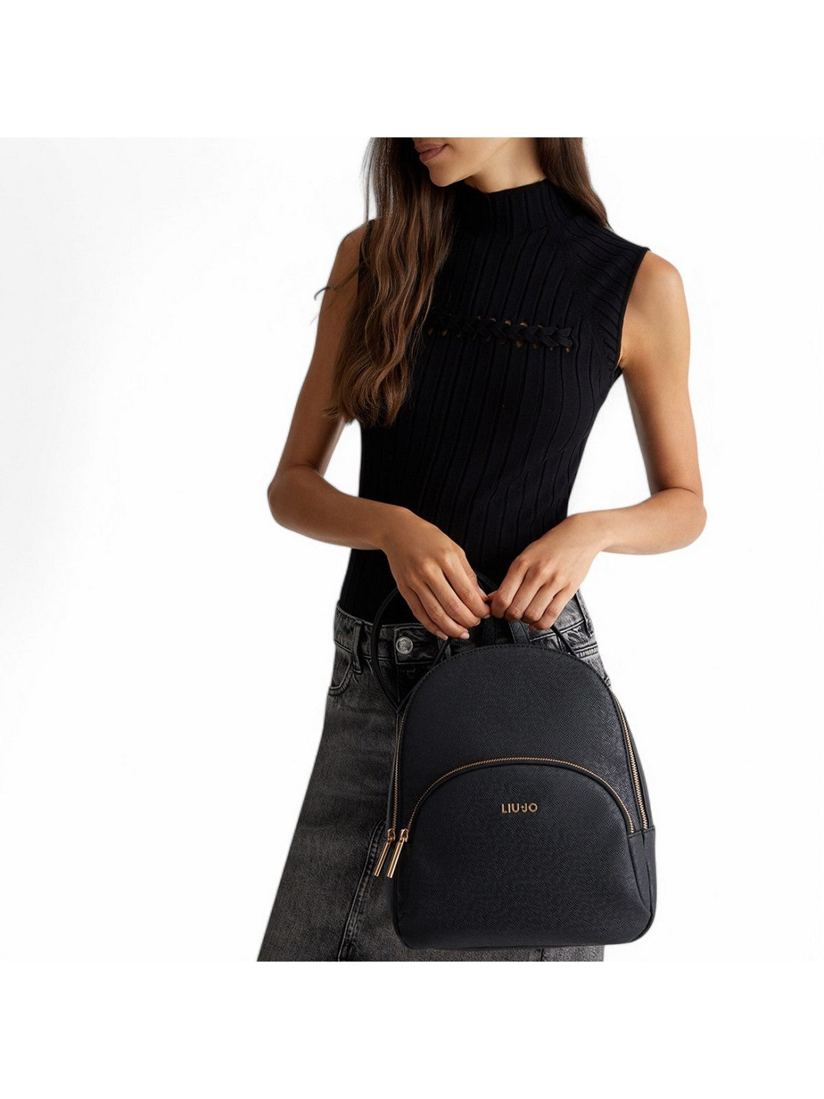 LIU JO ACCESSORIES Zaino Donna AXX009E0087 22222 NERO gioboutiqueweb
