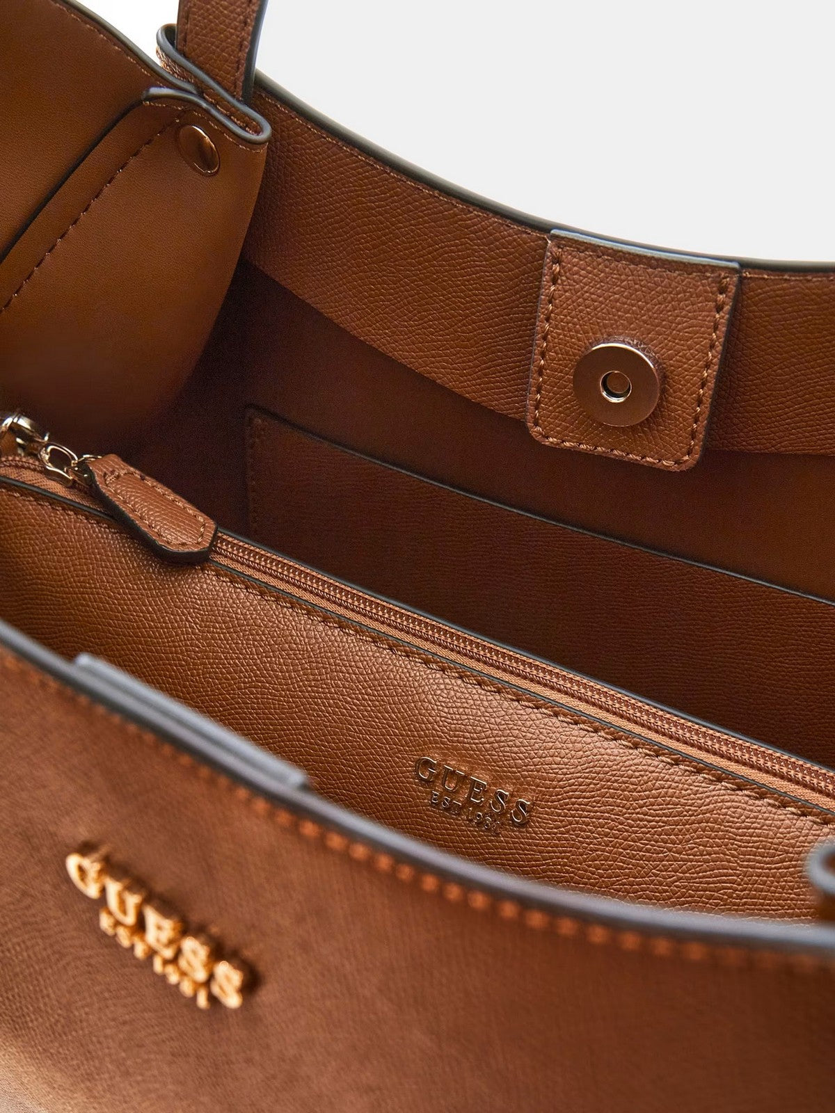 GUESS Borsa Donna AMORETTE 2 IN 1 TOTE HWBG78 98240 COG COGNAC