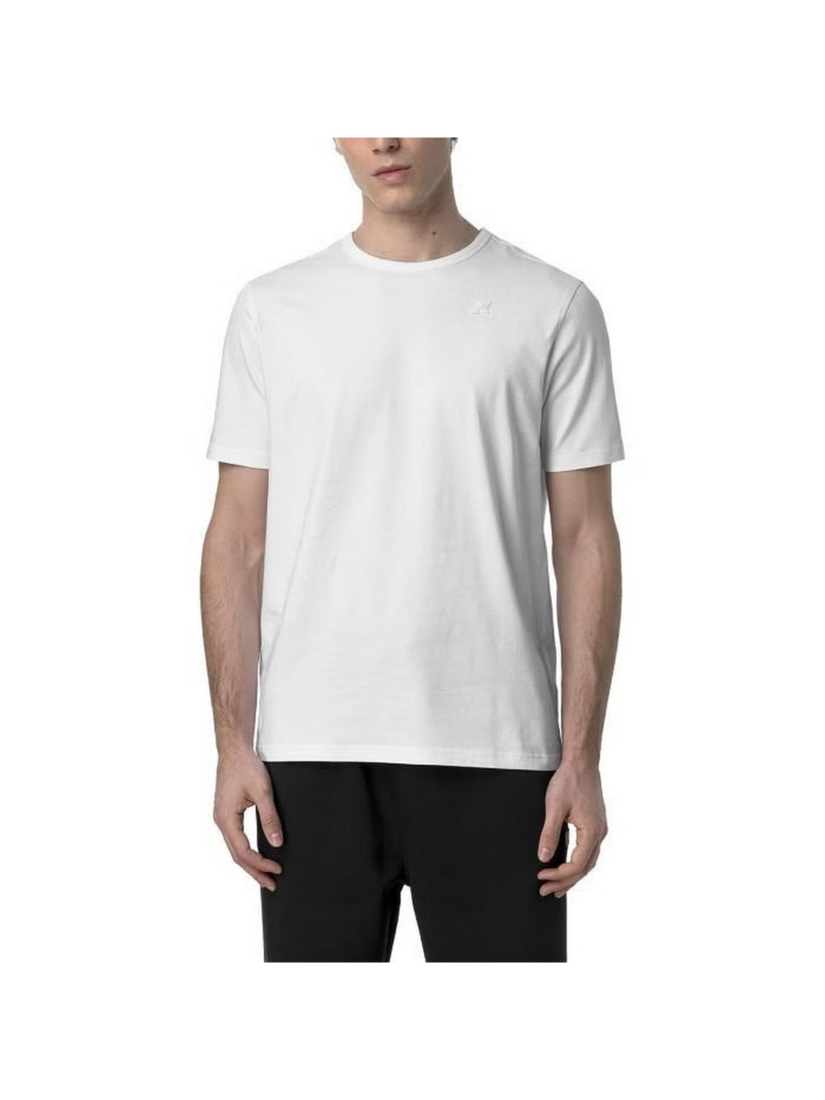 K-WAY T-shirt Uomo ADAME LIGHT STRETCH JERSEY K71349W 001 Bianco gioboutiqueweb