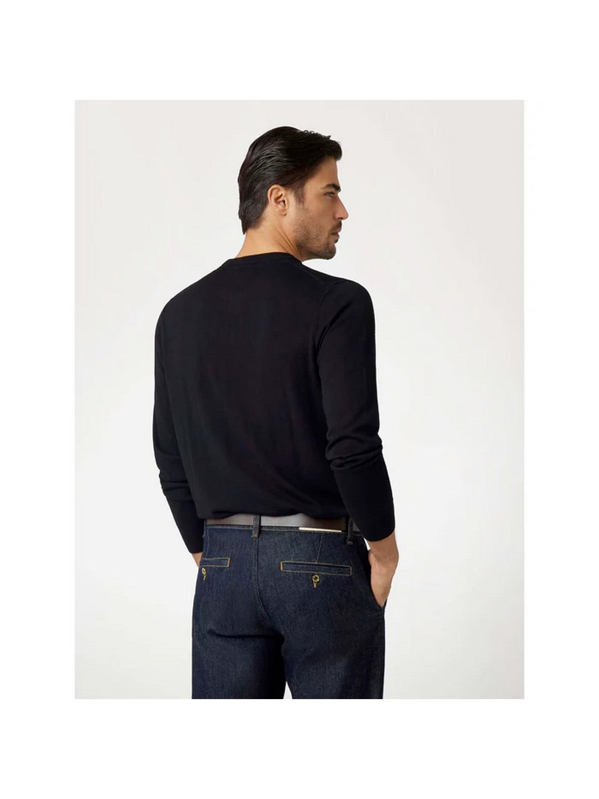 GUESS Maglione Uomo DANIEL CN LS BASIC SWTR M5YR26 Z0122 JBLK Jet Black A996