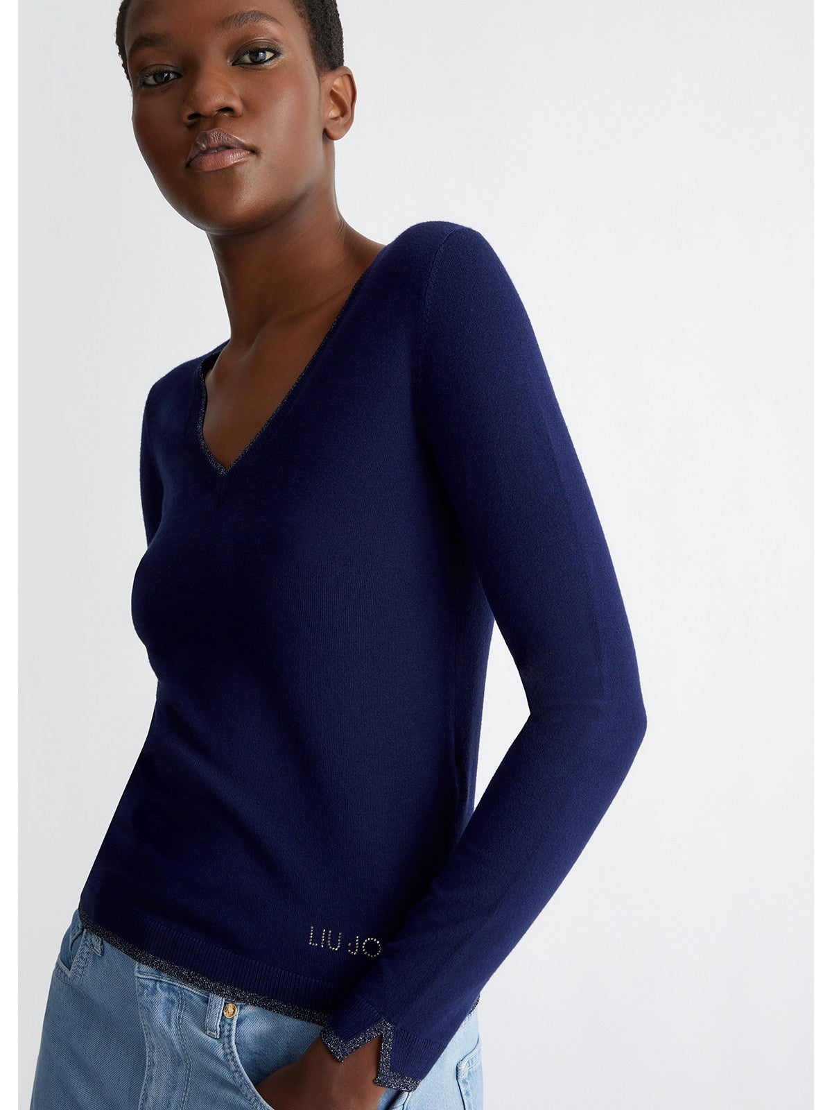 Liu Jo White Women's shirt M4073ms49i 93831 Blue