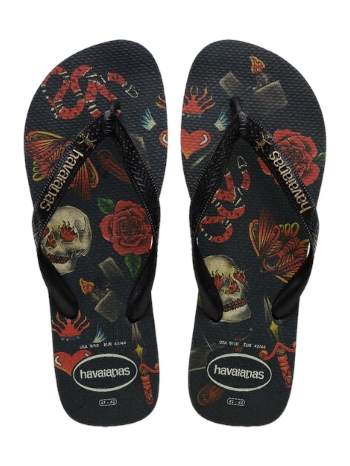 Infradito Havaianas Aloha Uomo - Nero, Gomma, Taglia 43/44 EU, Comodi E Resistente - Foto 6