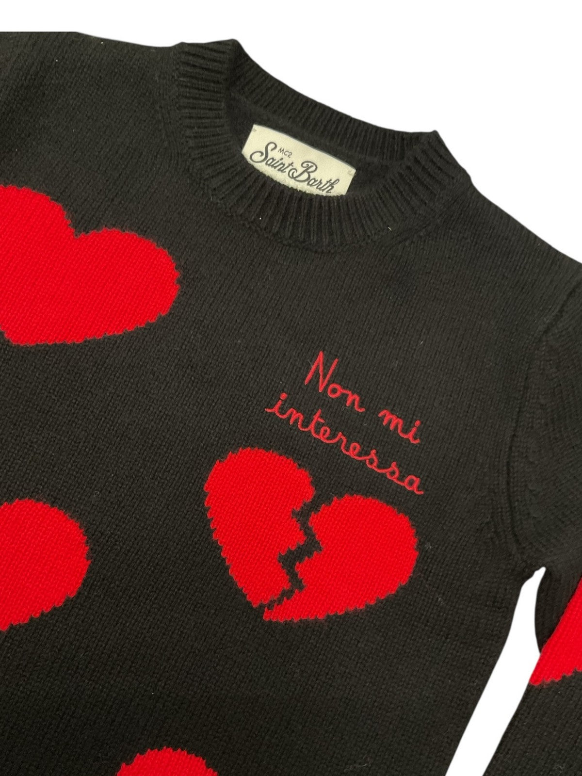 MC2 SAINT BARTH Maglione Bambine e ragazze PRINCESS P 02266I CUORE SPEZZATO 00 EMB