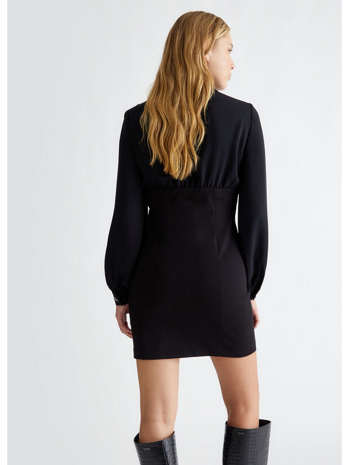 LIU JO WHITE Abito Donna WF4384J9189 22222 Nero gioboutiqueweb