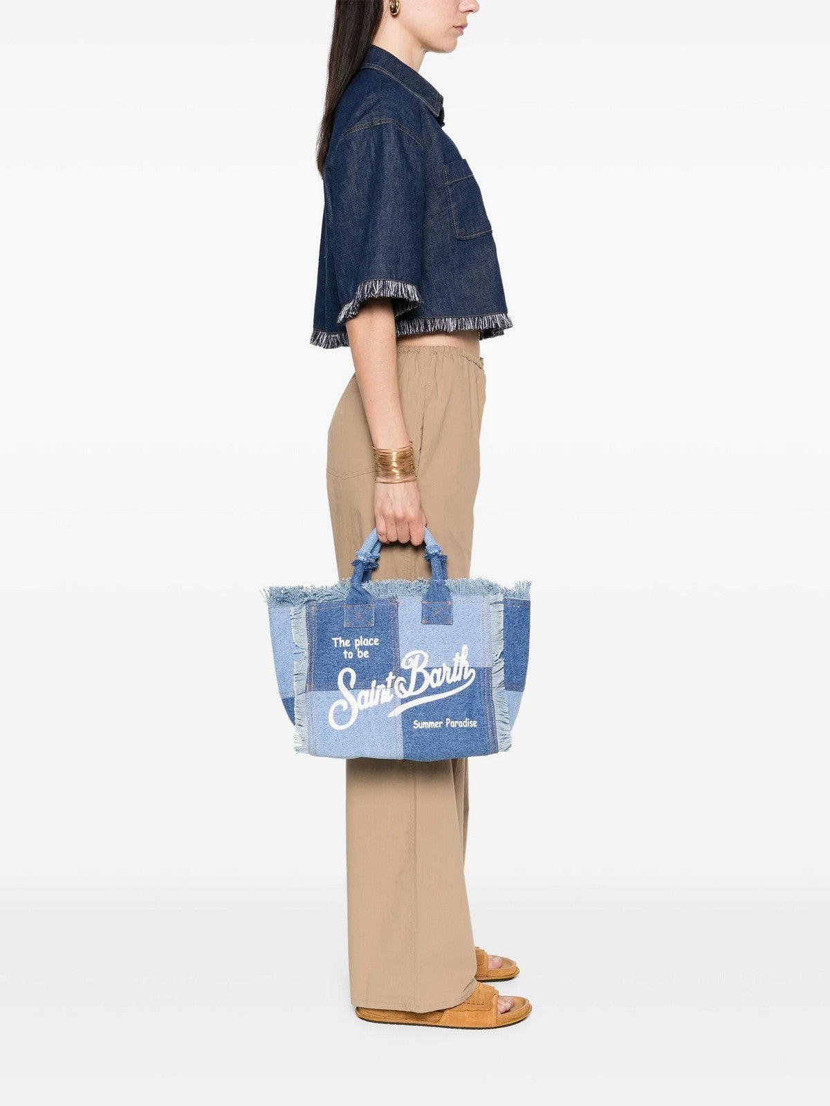 MC2 SAINT BARTH Borsa Donna COLETTE 00402L DENIM PATCHWORK