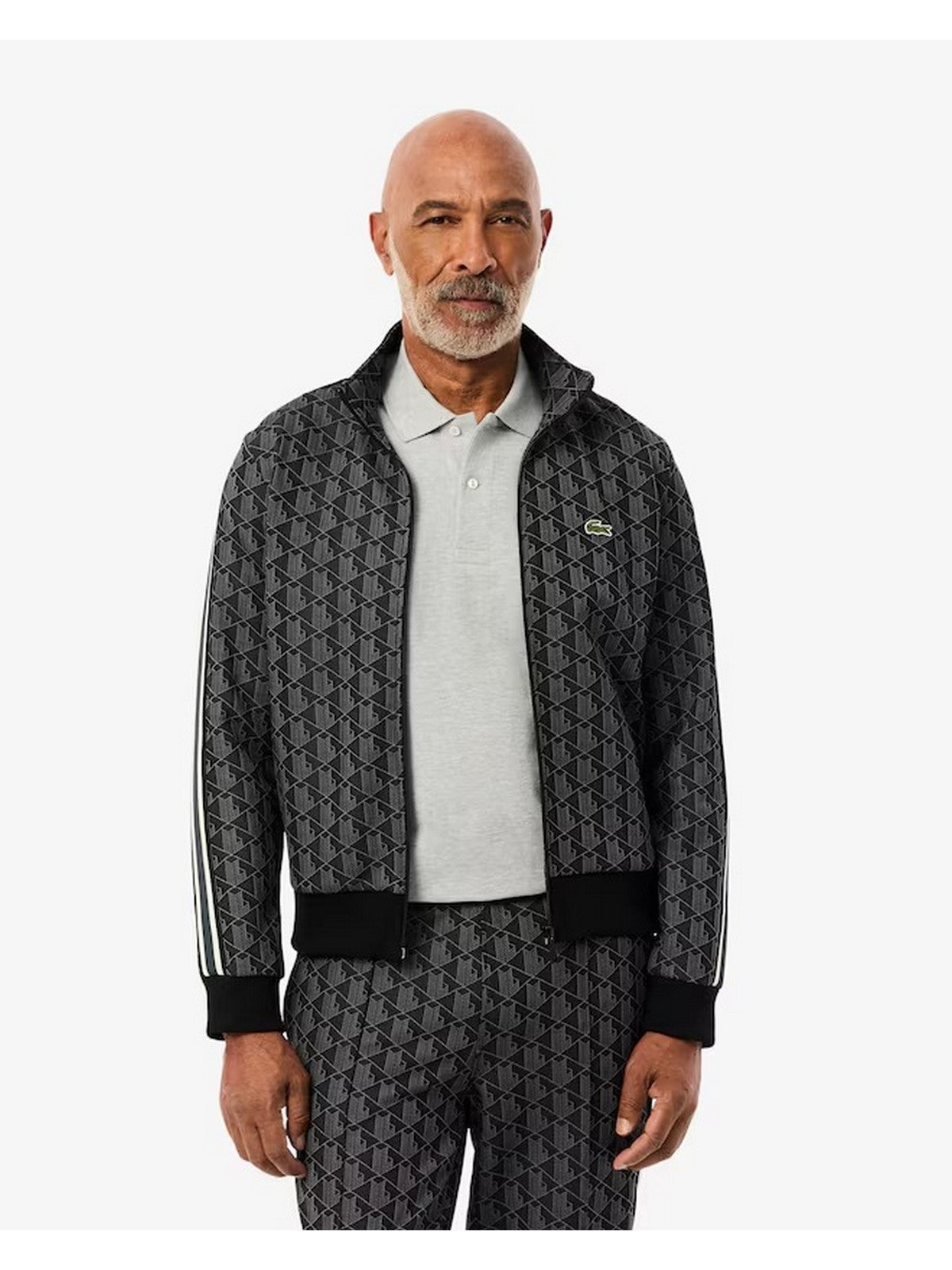 LACOSTE Felpa Uomo SH1368 4PC NERO/GRIGIO SCURO gioboutiqueweb