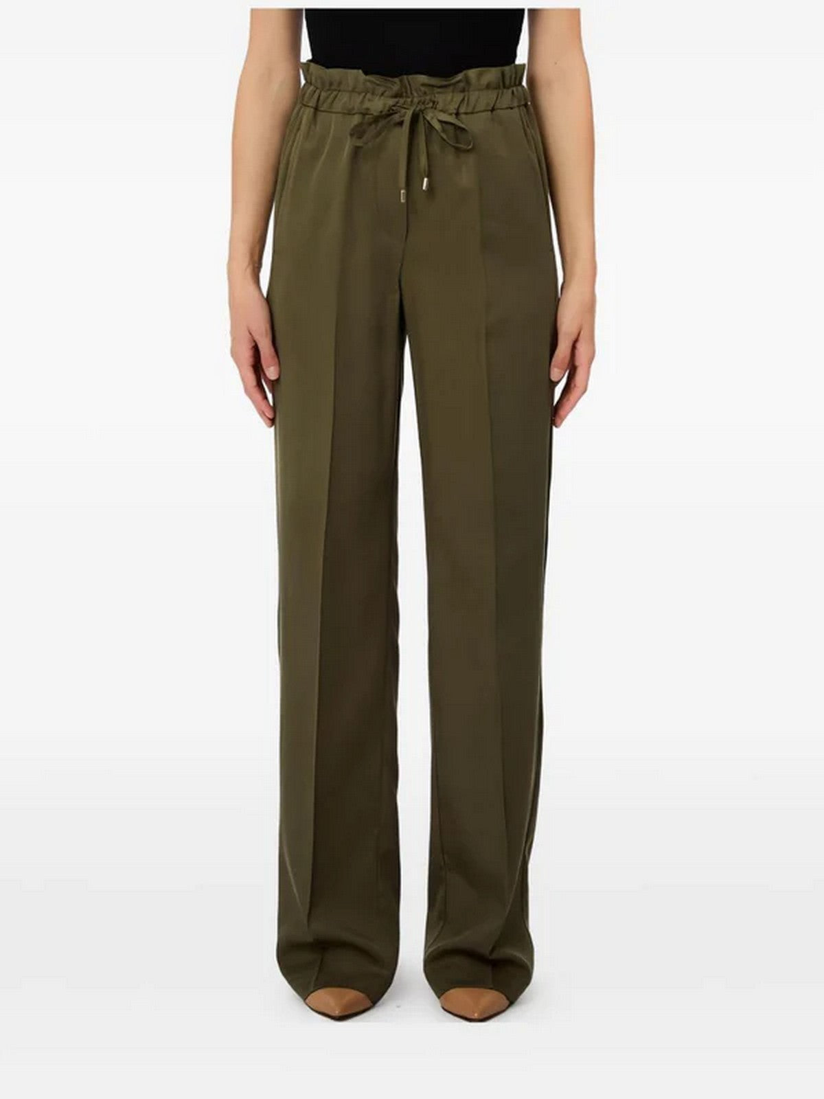 LIU JO WHITE Pantalone Donna WA6299T414A X0766 Light olive