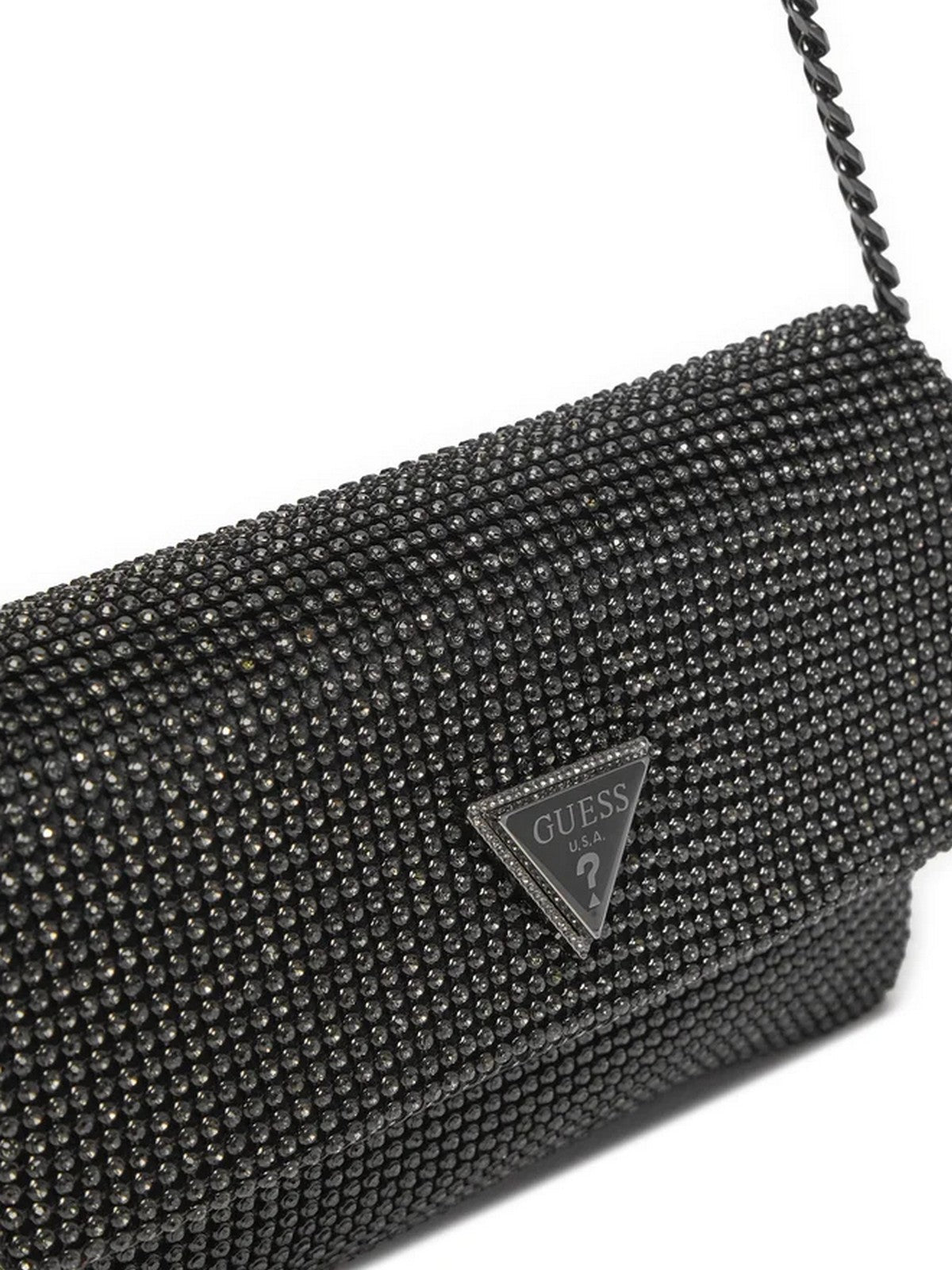 GUESS Borsa Donna Zalina Flap Clutch HWRB93 50700 BLA Nero gioboutiqueweb