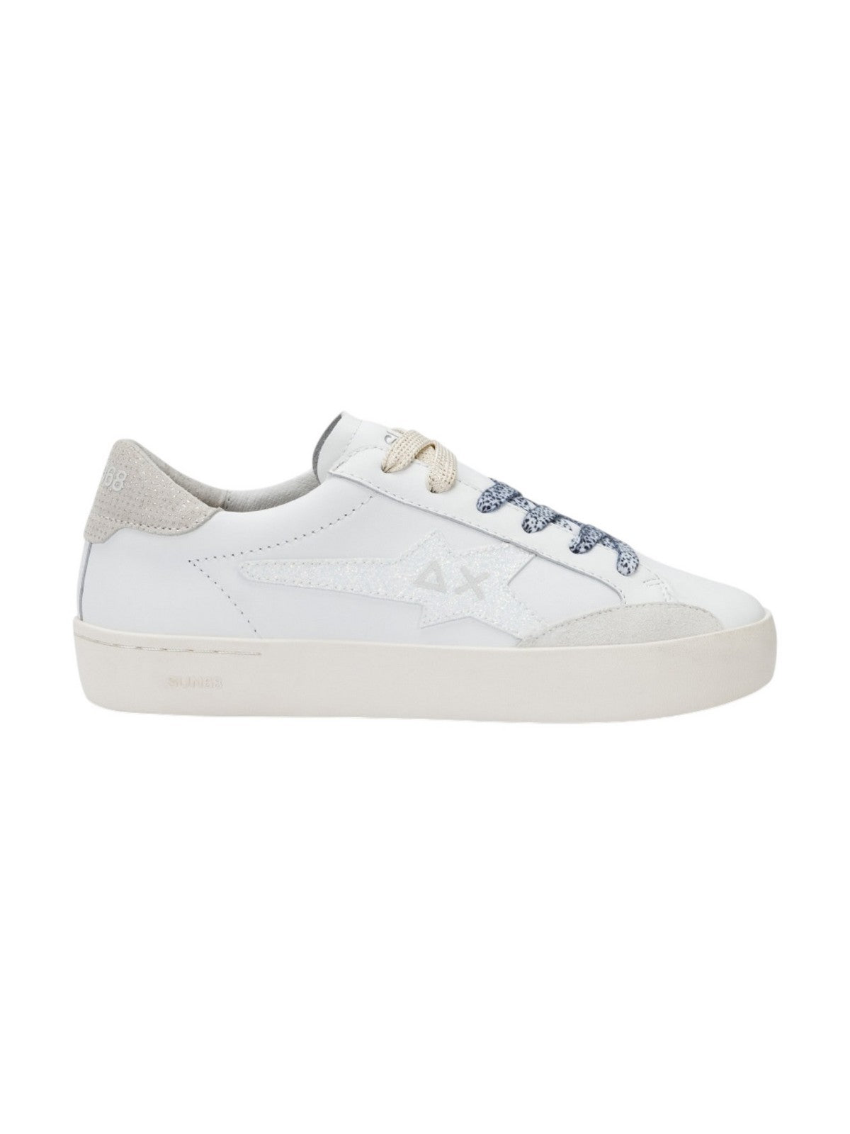 Sun68 Sneaker Frau Kather Leder Z35225 01 Weiß