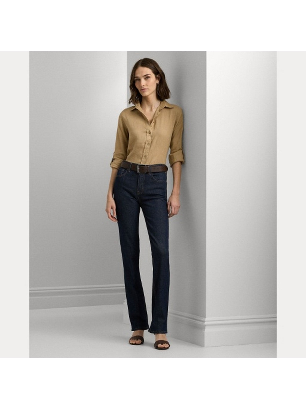 LAUREN RALPH LAUREN Camicia Donna Karrie 200782777 060 Marrone gioboutiqueweb