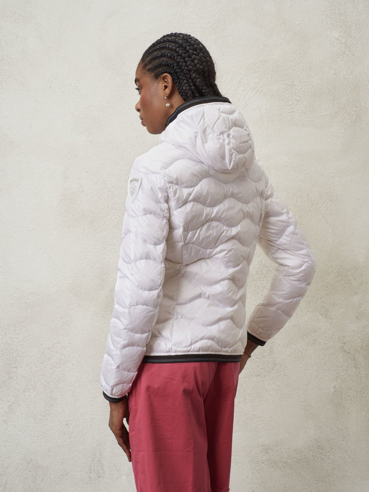 BLAUER Piumino Donna 24SBLDC03051 005050 100 Bianco gioboutiqueweb