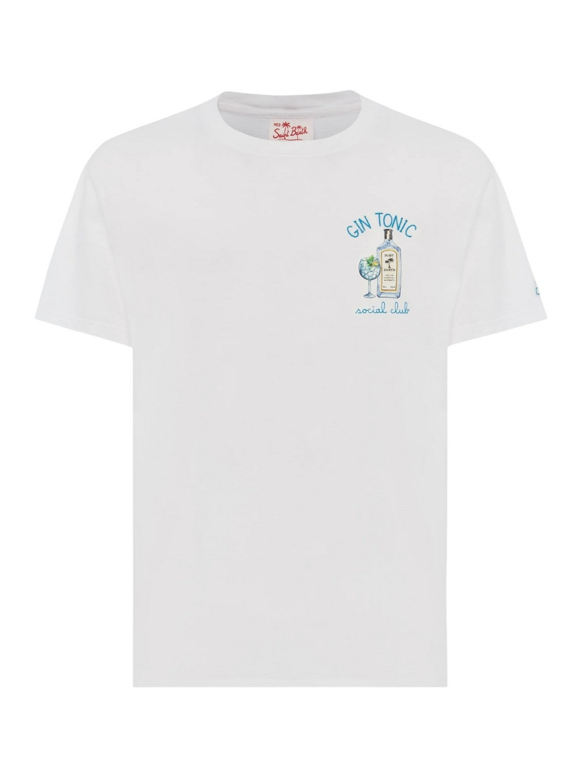 MC2 SAINT BARTH T-shirt Uomo TSHIRT MAN 02496H SOCIAL GIN 01N EMB gioboutiqueweb