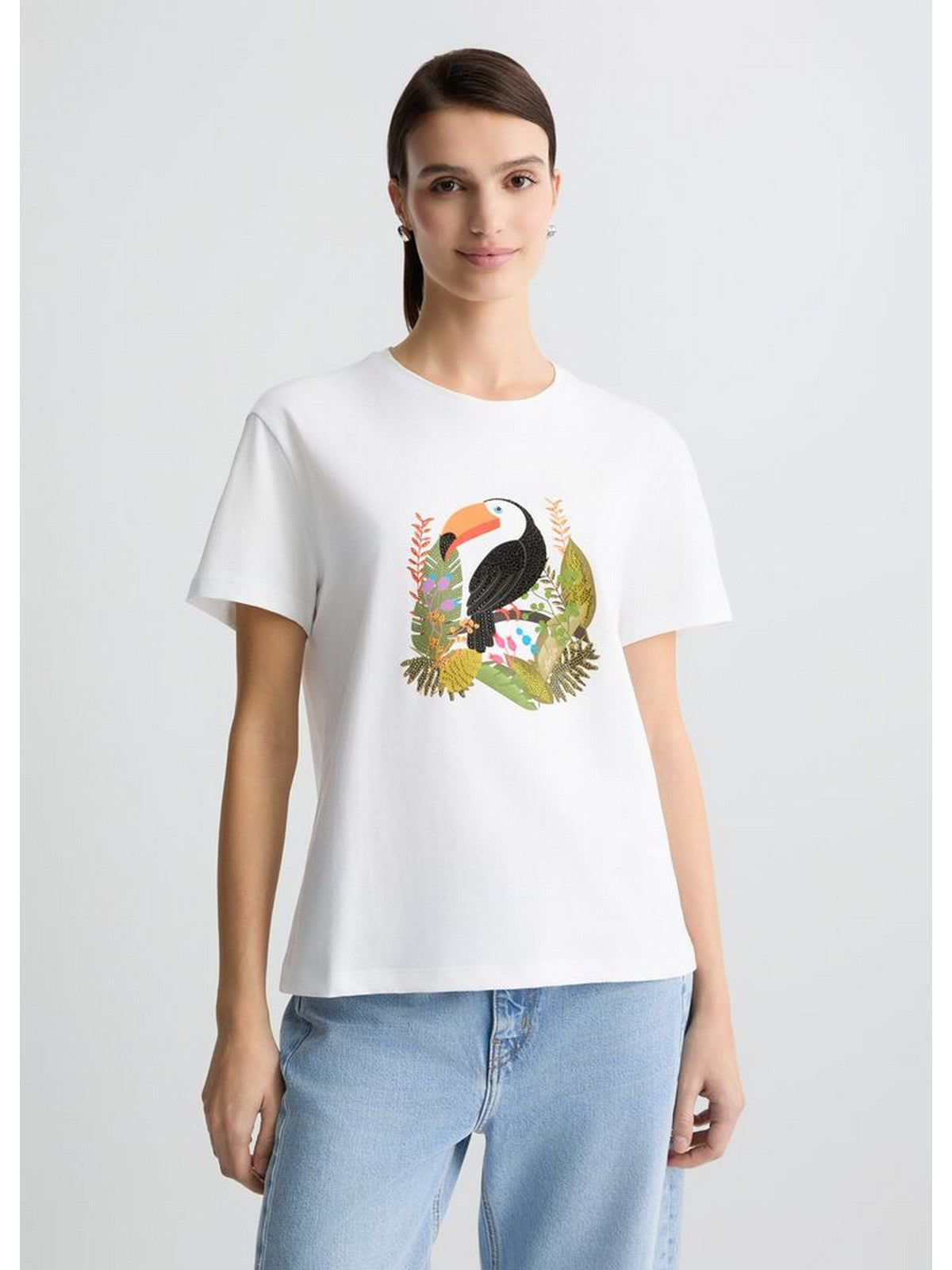 LIU JO WHITE T-shirt Donna WA5230JS904 M9671 Bianco gioboutiqueweb