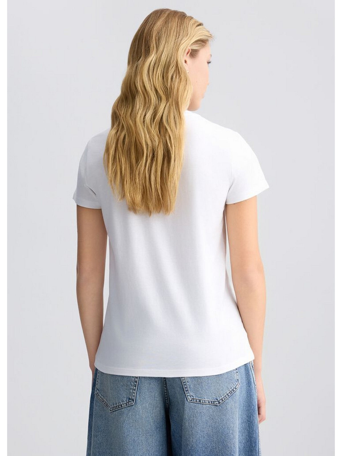 LIU JO WHITE T-shirt Donna WA5240JS923 M9607 Bianco gioboutiqueweb