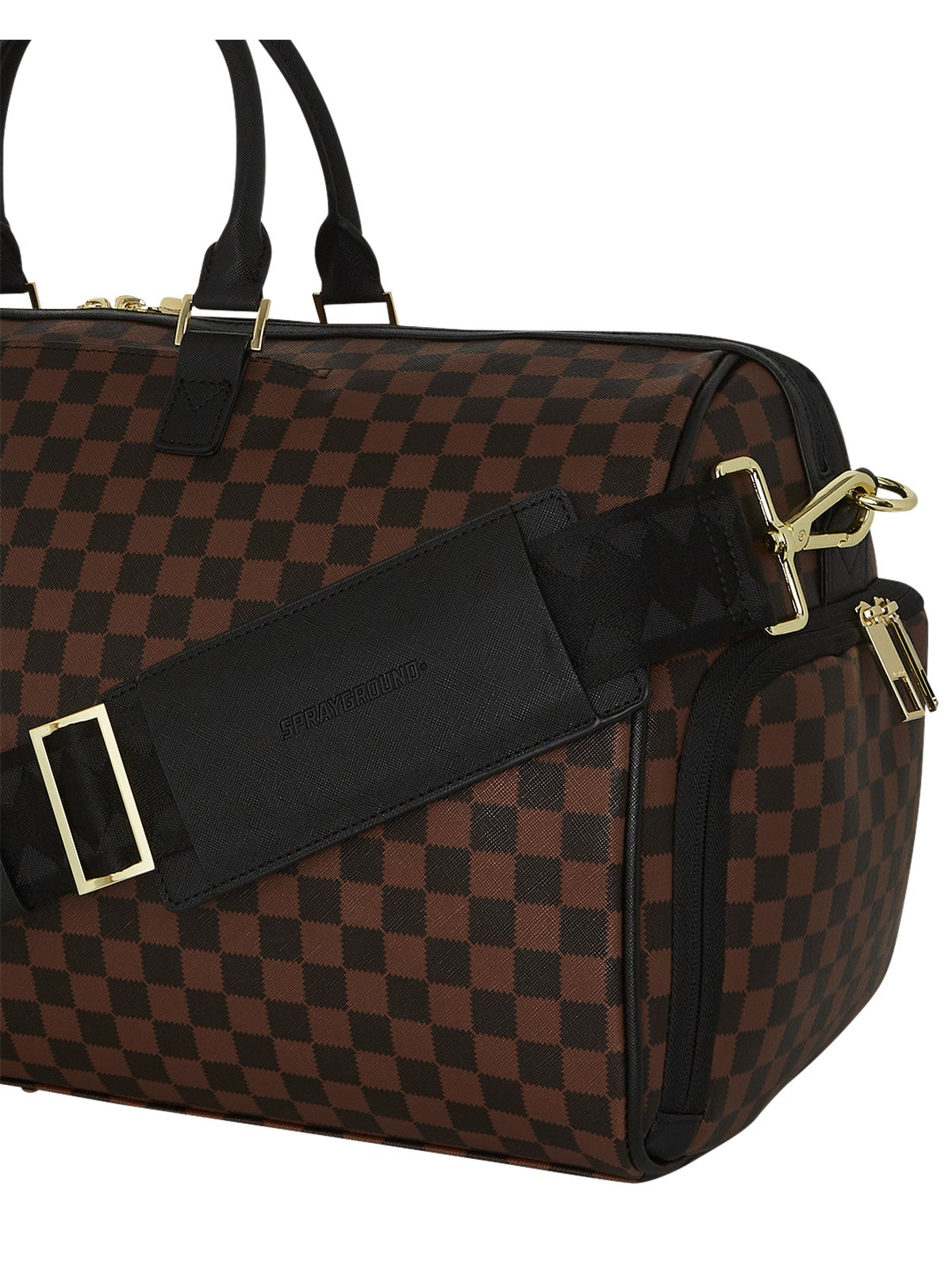 SPRAYGROUND Borson Man Sawtooth Sharks in Paris Duffle 910D7836nsz Marrone