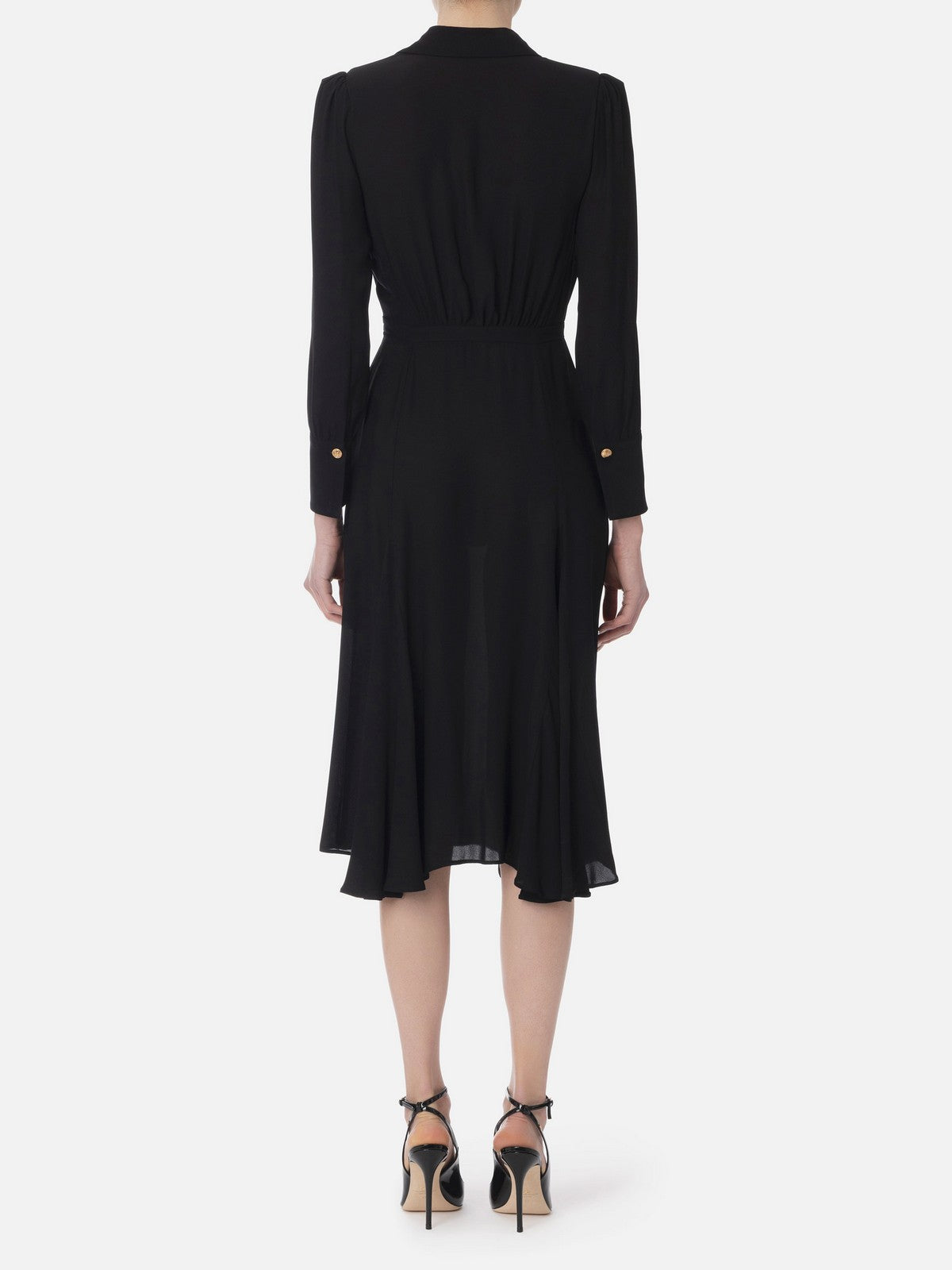 ELISABETTA FRANCHI Abito Donna AB86352E2-110 NERO gioboutiqueweb