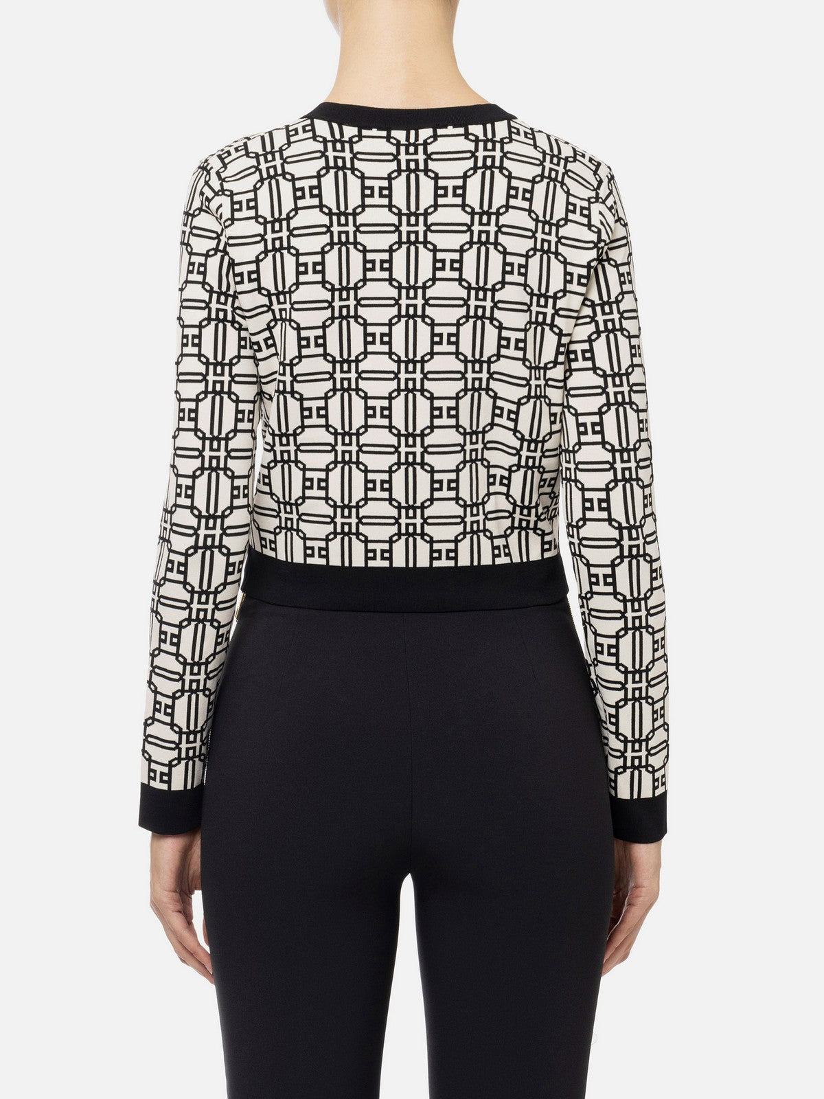 ELISABETTA FRANCHI Maglione Donna MK32B47E2 E84 Bianco gioboutiqueweb