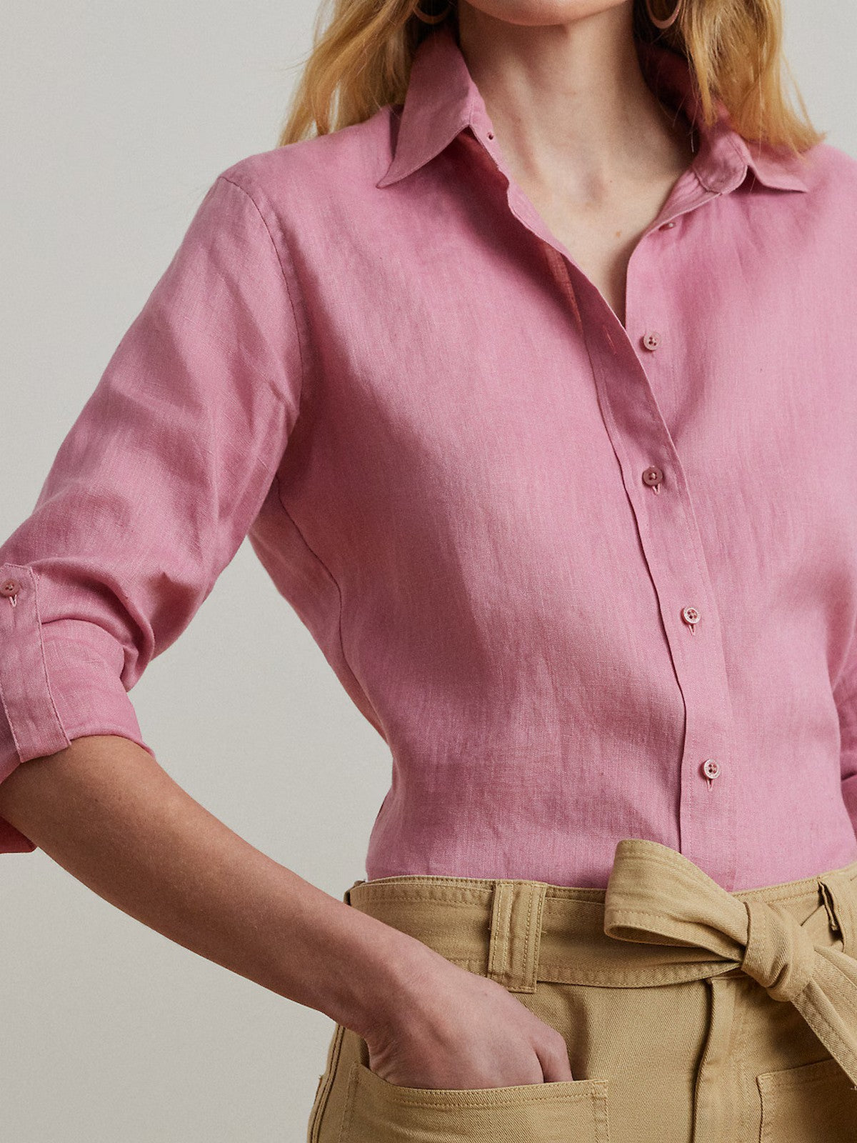 LAUREN RALPH LAUREN Camicia Donna Karrie 200782777 067 Rosa gioboutiqueweb