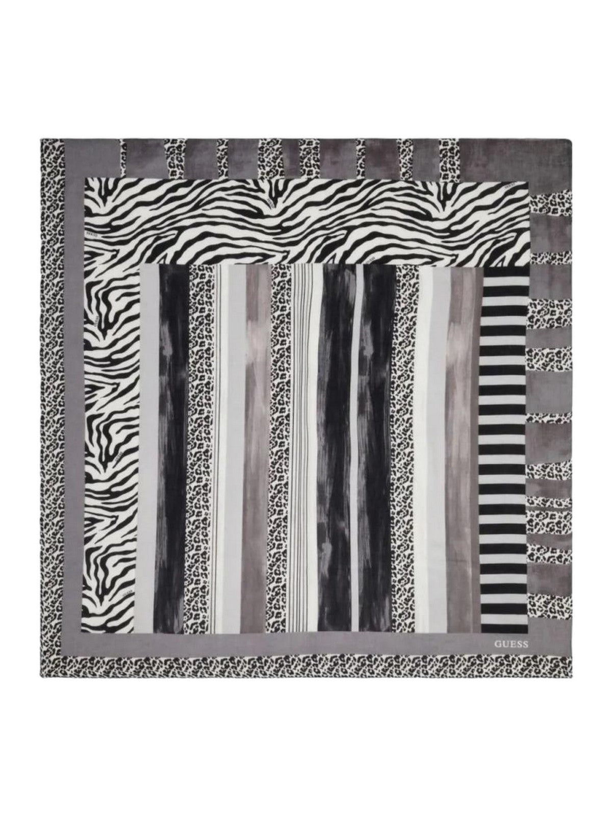 GUESS Foulard Donna Kefiah 130X130 AW9990 POL03 BLA Nero gioboutiqueweb