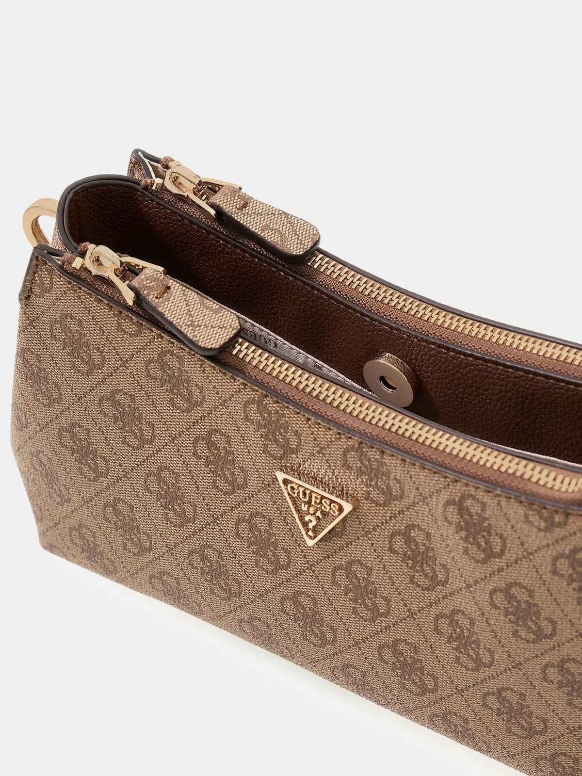 GUESS Borsa Donna NOELLE II 3 COMP SHLDR XBODY HWBG96 72730 LGW LATTE LOGO/BROWN