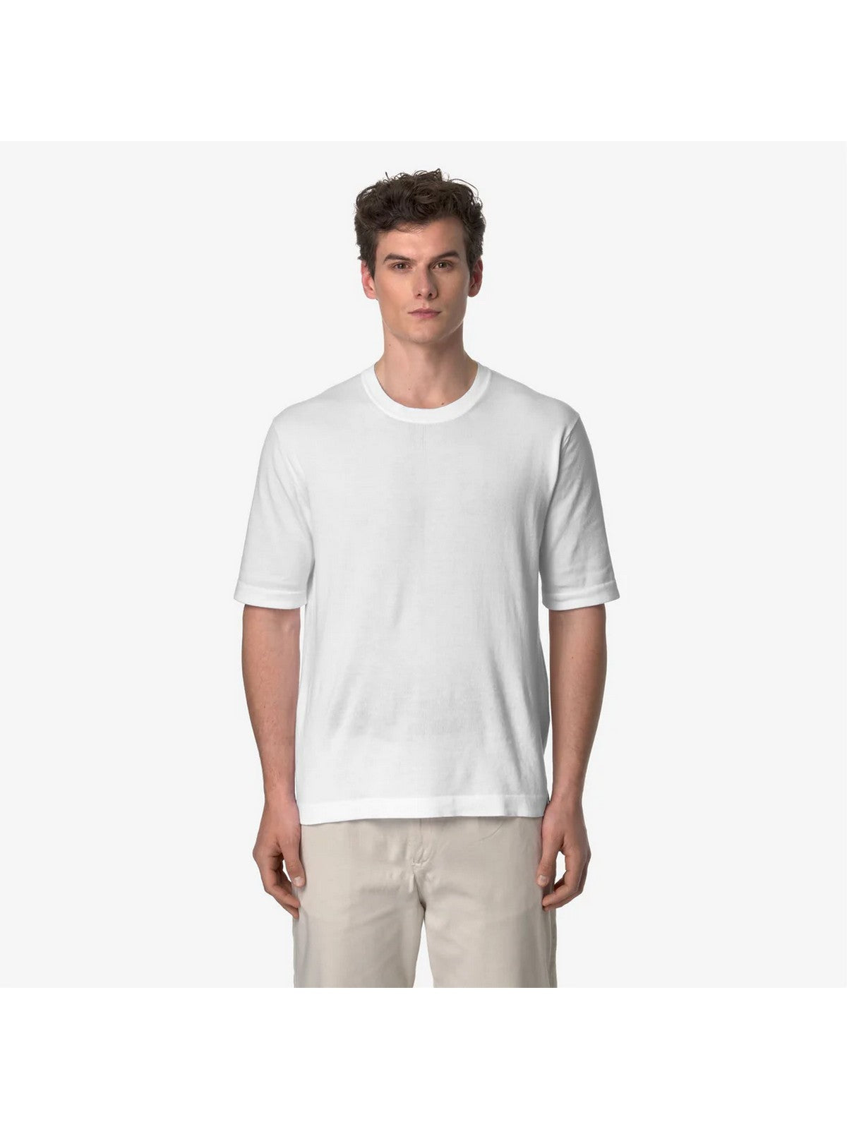 K-WAY Maglia Uomo Combe K4126SW 001 Bianco gioboutiqueweb
