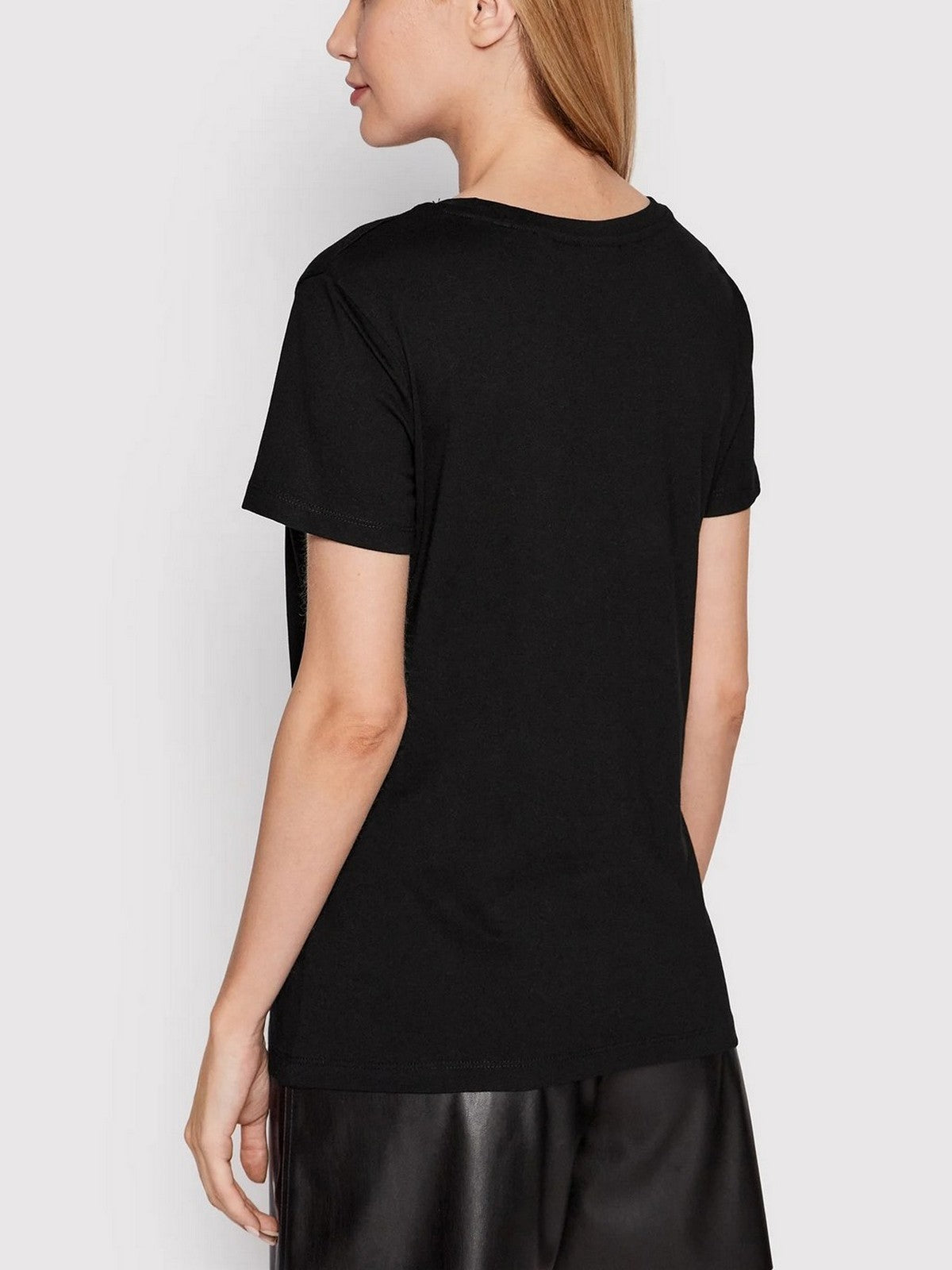 GUESS SPORT T-shirt Donna ADELE SS CN TEE V2YI07 K8HM0 JBLK Nero gioboutiqueweb