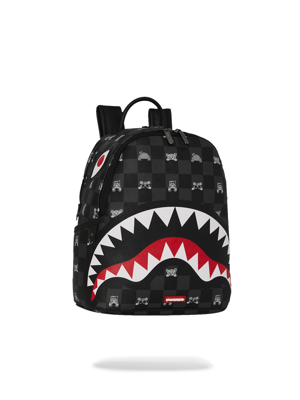 SPRAYGROUND Zaino Unisex adulto GRAY PEEKING CHARACTER CHECK SAVAGE BACKPACK 910B8908NSZ Nero