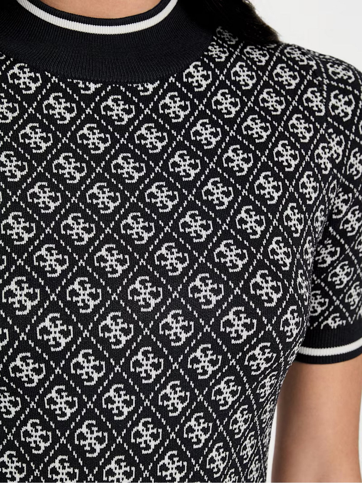 GUESS Abito Donna SS LISE 4G LOGO SWTR DRESS W3YK39 Z37K0 FBCF SMART BLUE AND CREAM