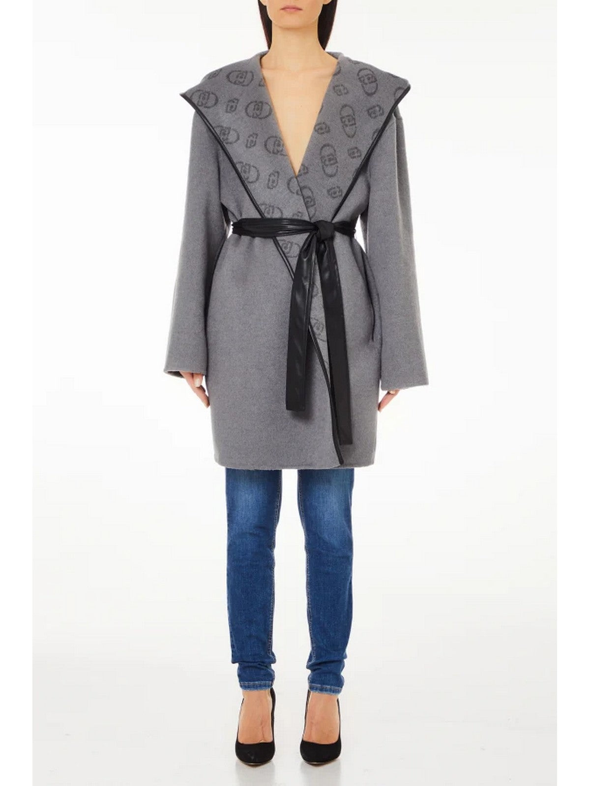 LIU JO WHITE Cappotto Donna WF4255T2852 N9966 Grigio gioboutiqueweb
