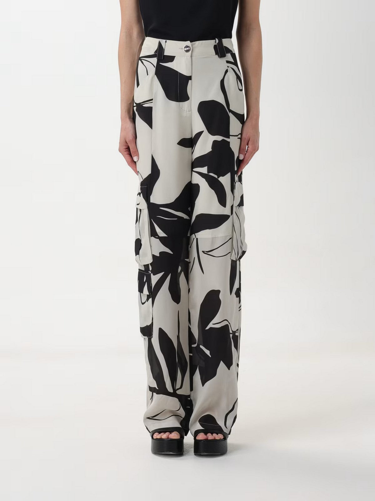 LIU JO BLACK Pantalone Donna CA4197T3598 N9027 Bianco