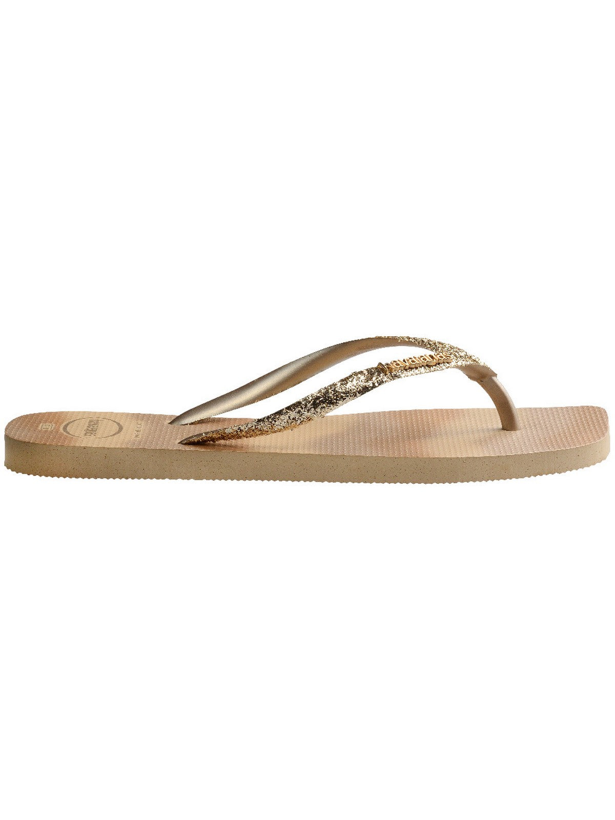 HAVAIANAS Infradito Donna Hav. Slim square glitter party 4149417.0570 Oro gioboutiqueweb