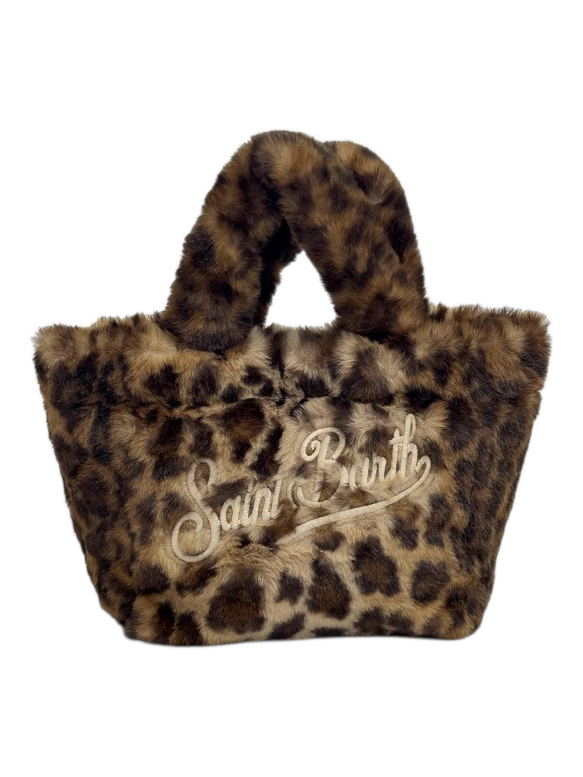 MC2 SAINT BARTH Borsa Donna VANITY MINI SOFT FUR 00291I LEOPARD 1910 EMB