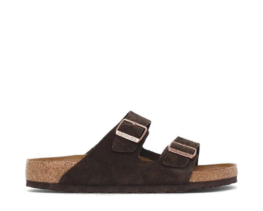BIRKENSTOCK Sandalo Unisex adulto Arizona mocha, Suede Leather 1027083 Marrone gioboutiqueweb