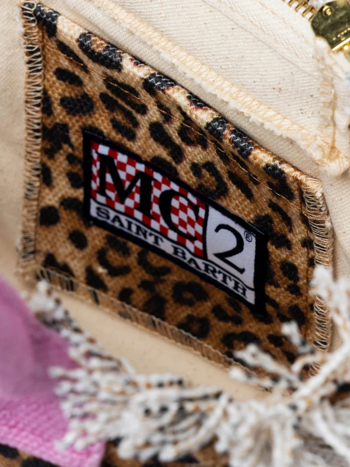 MC2 SAINT BARTH Borsa Donna VANITY MINI 01545H SAND LEOPARD 21 EMB