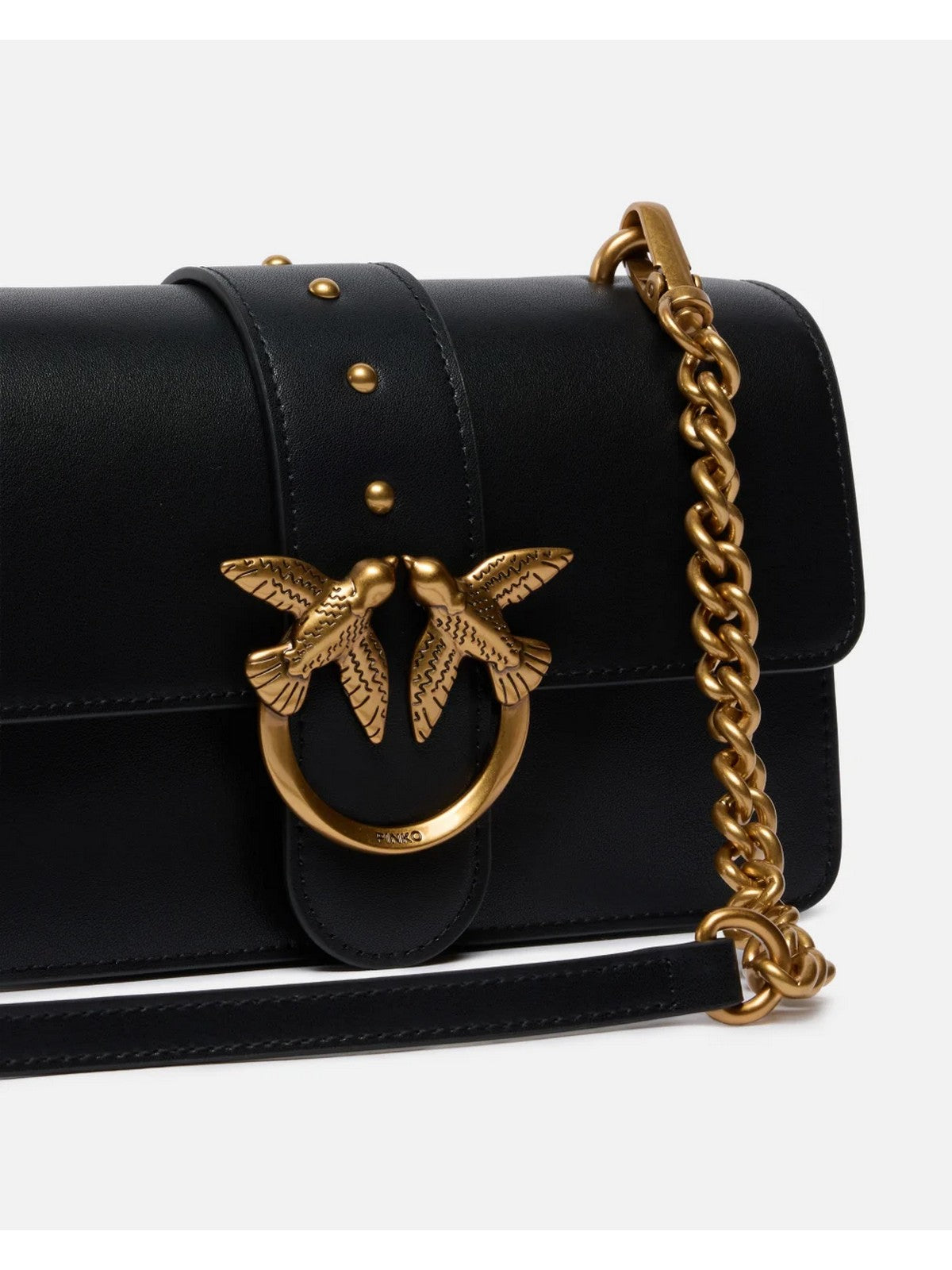 PINKO Borsa Donna LOVE ONE MINI ST. CL 105856-A0F1 Z99Q NERO-ANTIQUE GOLD