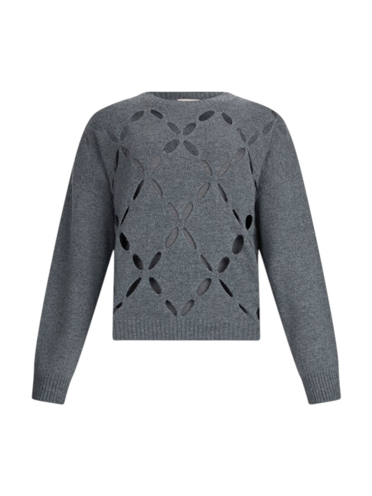 LIU JO WHITE Maglione Donna MF5039MS009 02050 GRIGIO MD.MELANGE