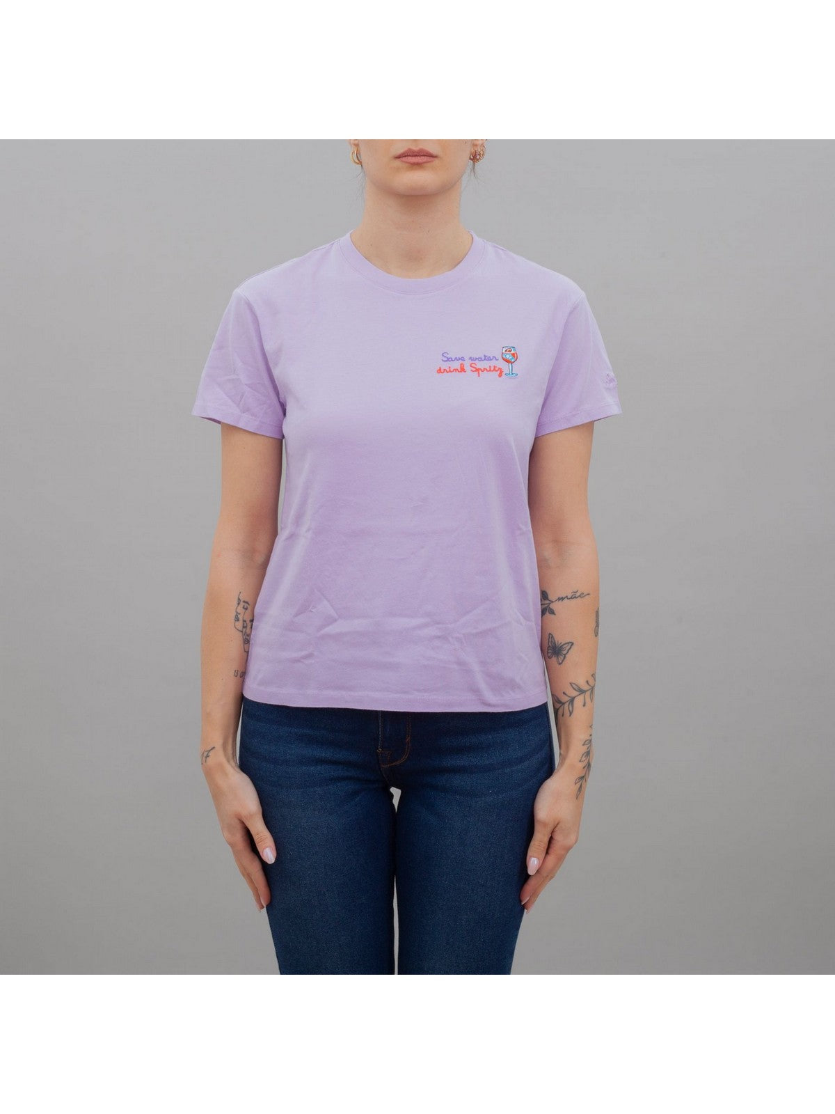 MC2 SAINT BARTH T-Shirt e Polo Donna EMILIE 09855F Viola gioboutiqueweb