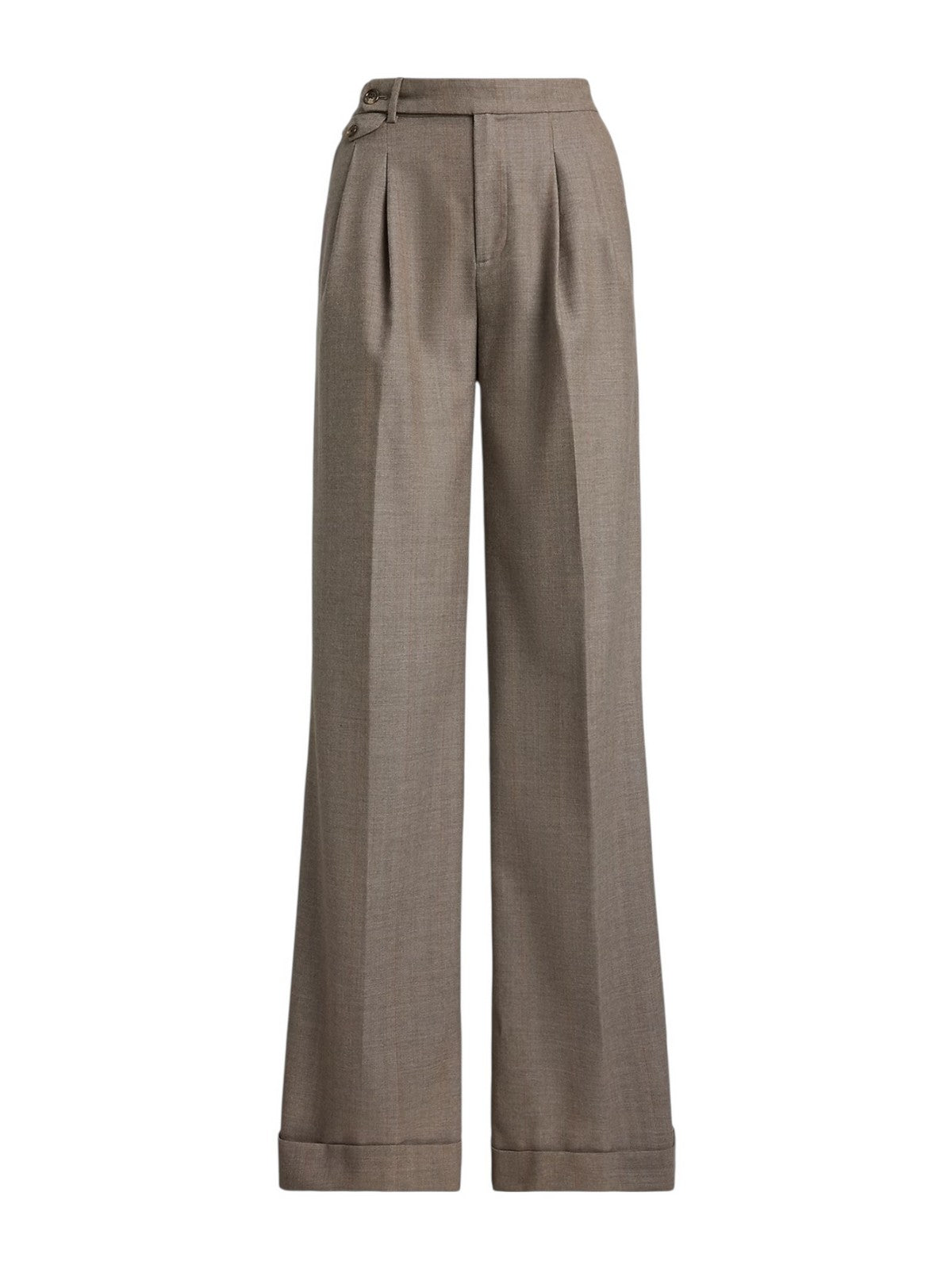 LAUREN RALPH LAUREN Pantalone Donna WILVA-FULL LENGTH-PLEATED 200979826 001 TAUPE/GREY MULTI