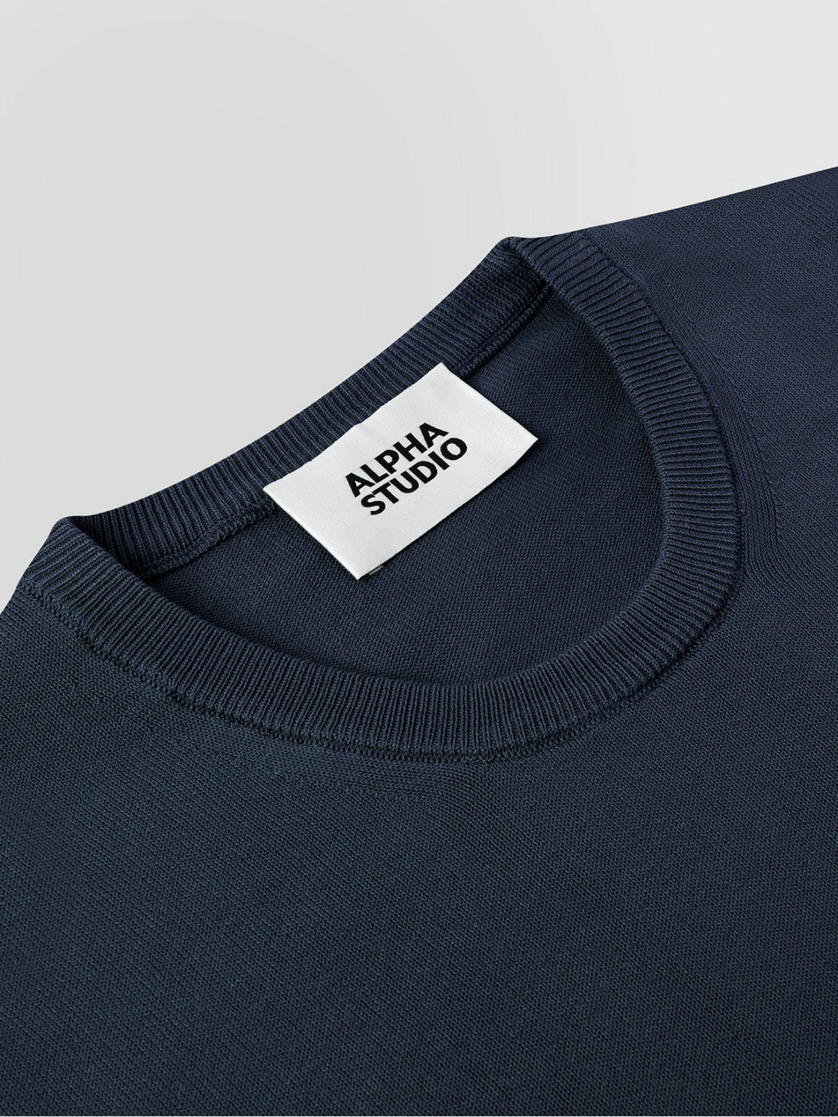 ALPHA STUDIO T-shirt Uomo AU-5042C 1001 BLU NOTTE