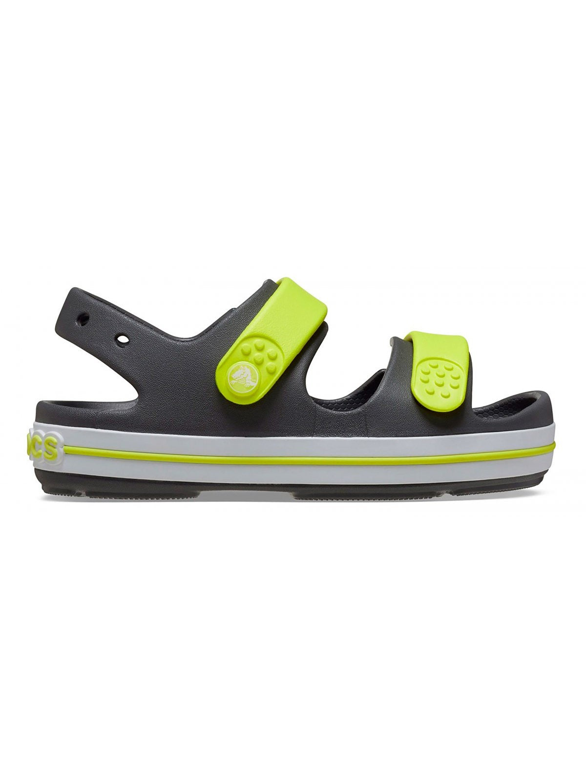 CROCS Sandalo Bamnini e ragazzi Crocband Cruiser Sandal T 209424 1NJ SLATE GREY/ ACIDITY gioboutiqueweb