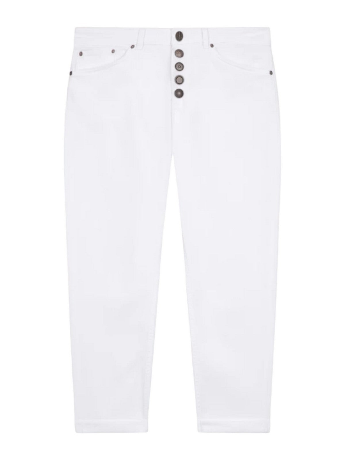 DONDUP Pantalone Donna Koons gioiello DP268B BS0030D PTD 000 Bianco gioboutiqueweb