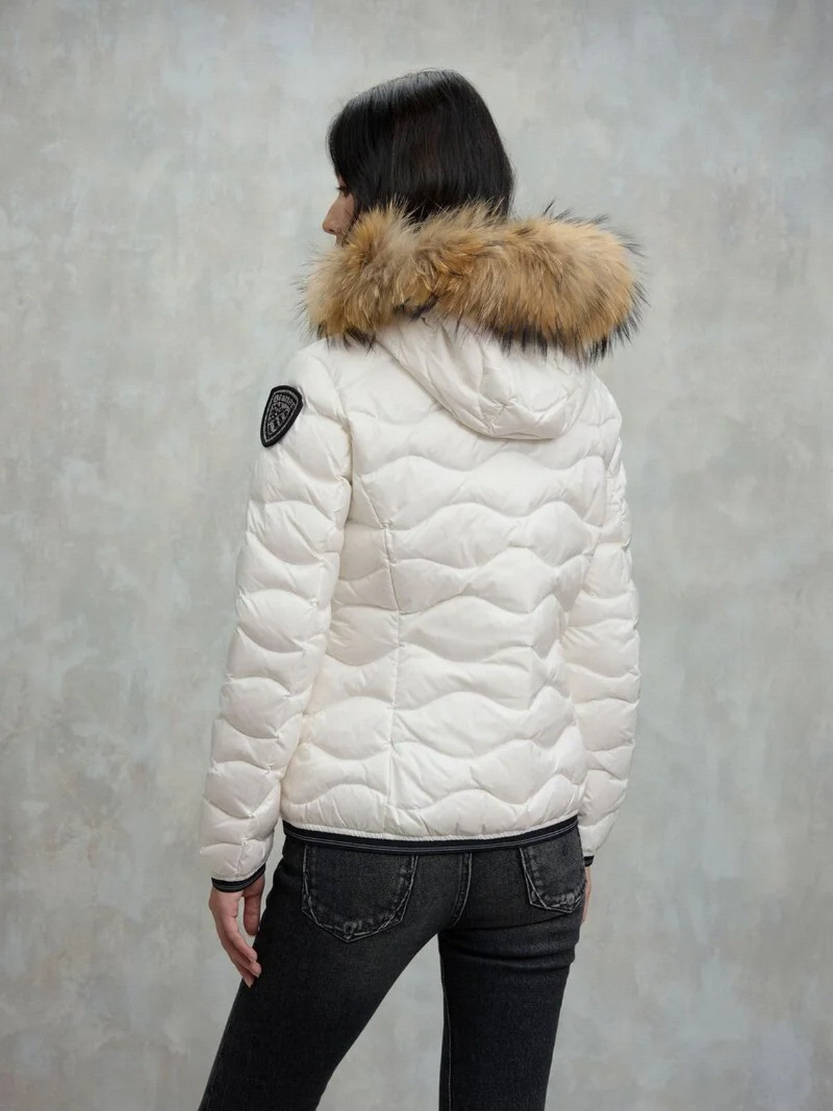 BLAUER Piumino Donna ALDIE 25WBLDC03096 006047 100BI BIANCO OTTICO int. BIANCO OTTICO