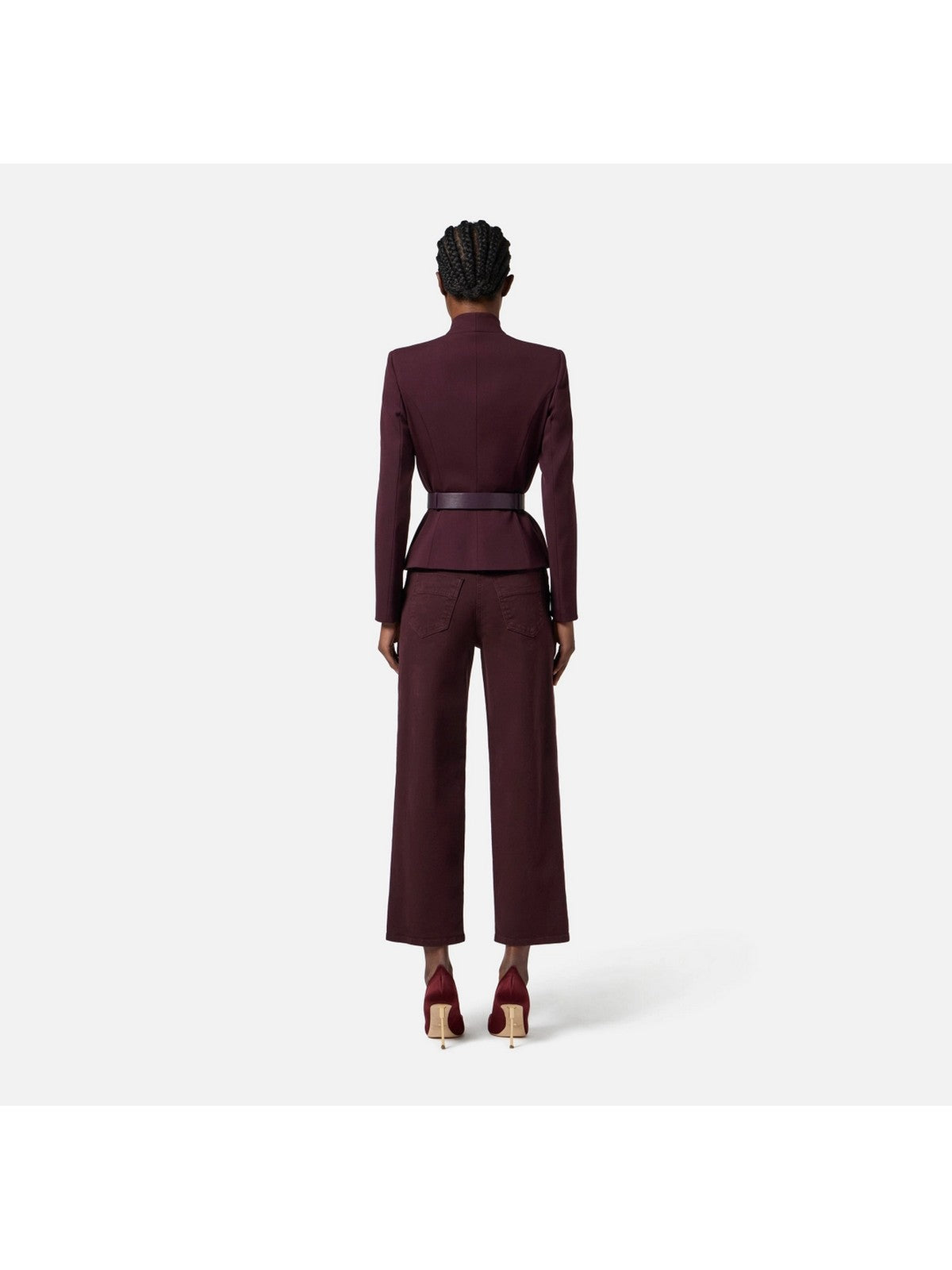 ELISABETTA FRANCHI Giacca Donna GI17656E2 EA4 MERLOT gioboutiqueweb