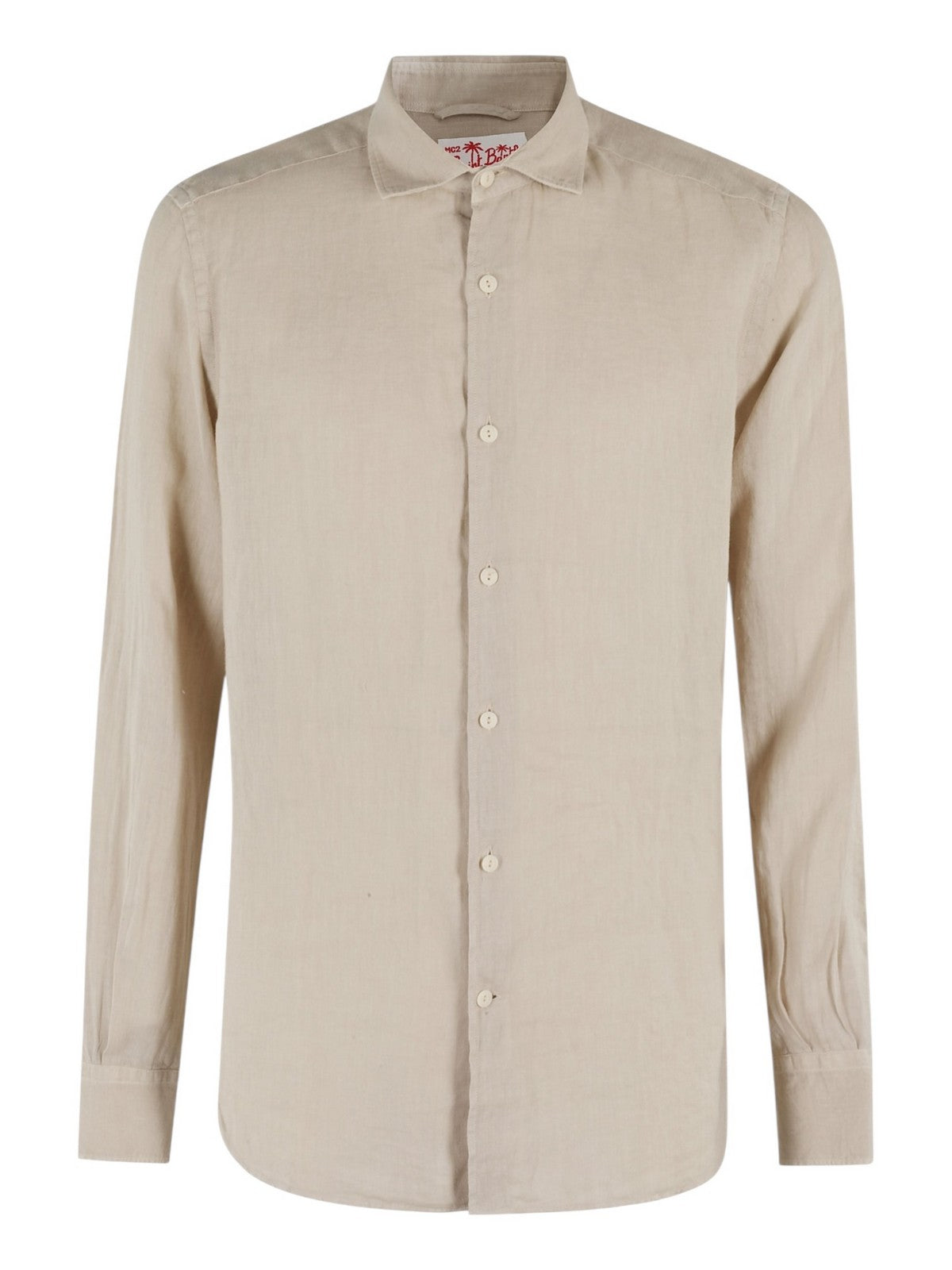 MC2 SAINT BARTH Camicia Uomo PAMPLONA 00275H LINEN 11 BEIGE gioboutiqueweb