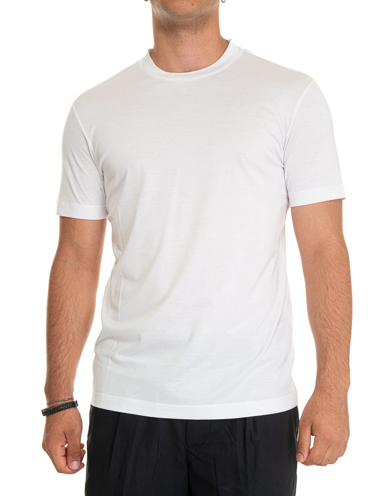 EMPORIO ARMANI T-shirt Uomo 8N1TE8 1JUVZ 0100 Bianco gioboutiqueweb